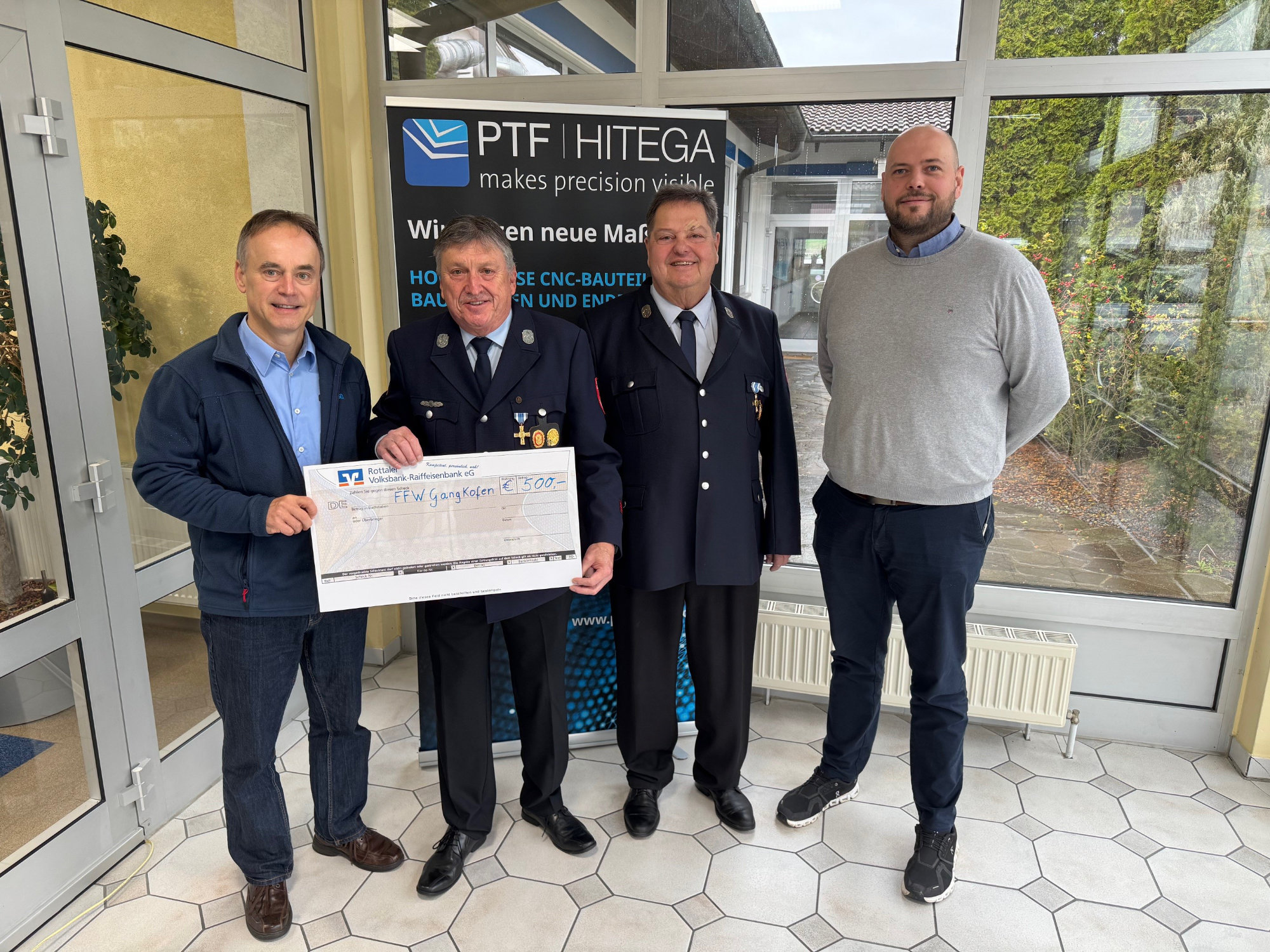 Spende Firma Hitega Präzisionsmechanik GmbH.