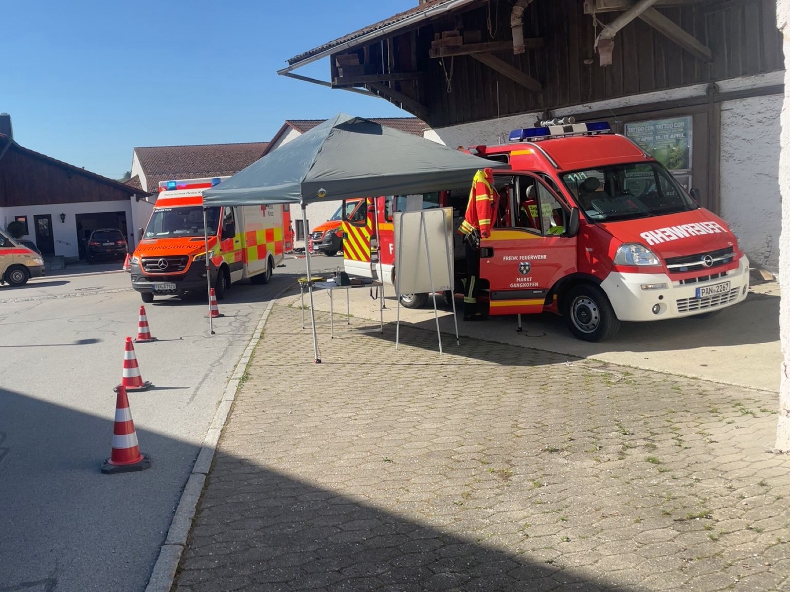 Katastrophenschutzübung Tyczka