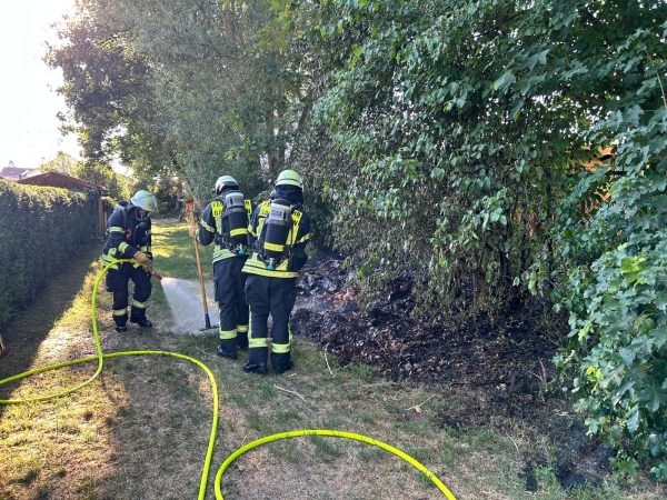 Brand Abfallhaufen